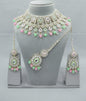 Heavy Bridal Choker Set with Ear chains