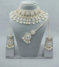 Heavy Bridal Choker Set with Ear chains