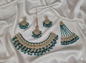 Classic White Beaded Traditional Wedding Jewelry Set