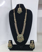 Mustard Yellow Bridal Necklace Set with Matching Earrings