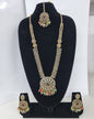 Mustard Yellow Bridal Necklace Set with Matching Earrings