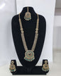 Mustard Yellow Bridal Necklace Set with Matching Earrings