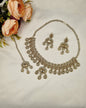 Luxury Crystal Choker Necklace Set with Earrings & Maang Tikka