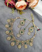 MEDALLION KUNDAN CHOKER TRIO