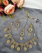 MEDALLION KUNDAN CHOKER TRIO