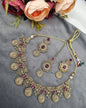 MEDALLION KUNDAN CHOKER TRIO