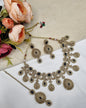 MEDALLION FRINGE STATEMENT CHOKER SET
