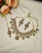 MEDALLION FRINGE STATEMENT CHOKER SET