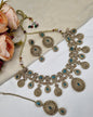 MEDALLION FRINGE STATEMENT CHOKER SET