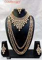 Layered Kundan-Style Choker Bridal Long Mala Set