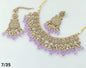 Lavender Enamel & Gold-Tone Choker Set