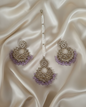 Antique Gold-Tone Earring and Maang Tikka Set For Woman & Girls