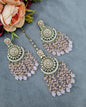 INTRICATE BEADED CHANDELIER EARRINGS & MAANGTIKKA SET