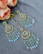 INTRICATE BEADED CHANDELIER EARRINGS & MAANGTIKKA SET