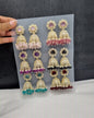 TIERED STONE-STUDDED JHUMKA STATEMENT EARRINGS  (PACK OF 12)