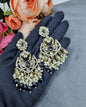 Statement Drop Earrings with Bead & Pearl Fringe
