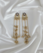 Traditional Kashmiri Ghungroo With Long Chain Drop Earrings For Woman