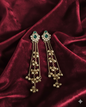 Antique Gold Kashmiri Ghungroo With Long Chain Drop Earrings For Woman & Girls
