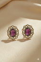 Sapphire Blue Oval Crystal Tops for Women