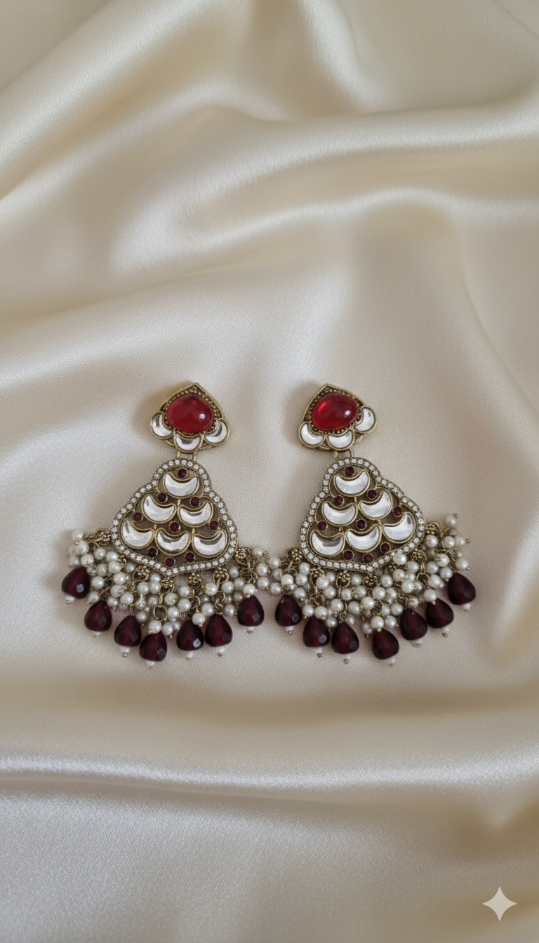 Elegant Sky Blue Heritage Drop Earring