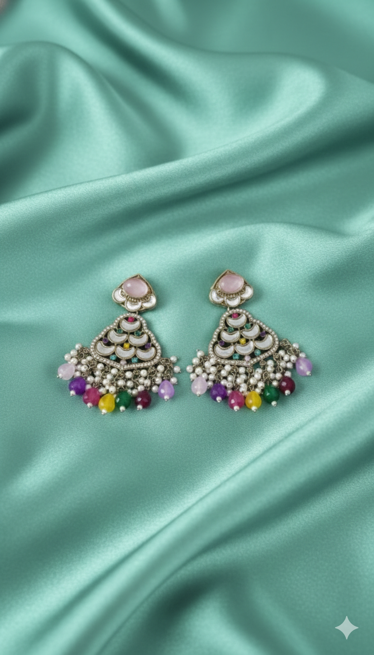 Elegant Sky Blue Heritage Drop Earring