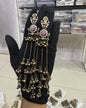 Oxidized Gold Long Kashmiri Earrings