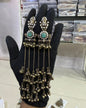 Oxidized Gold Long Kashmiri Earrings
