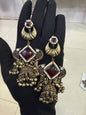 Antique Gold Statement Earrings for Women