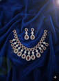 American Diamond Jewellery set With Drop Necklace & Earrings For Woman