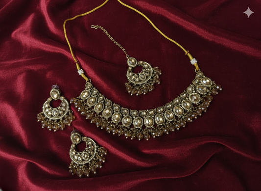 Antique Gold Bridal Jewellery Set