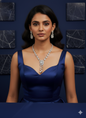 Marquise & Baguette Cut Diamond Simulant Jewelry Set