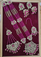 Traditional Gold Pletad Long Necklace Set 5-Piece For Woman & Girls
