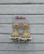 Deep Blue & Pearl Style Jhumkhas