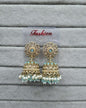 Deep Blue & Pearl Style Jhumkhas