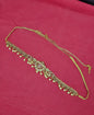 Ornate Peacock Filigree Waist Chain with Pearls