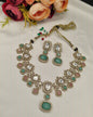 Royal Kundan Gemstone Necklace Set with Matching Drop Earrings