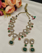 Royal Kundan Gemstone Necklace Set with Matching Drop Earrings