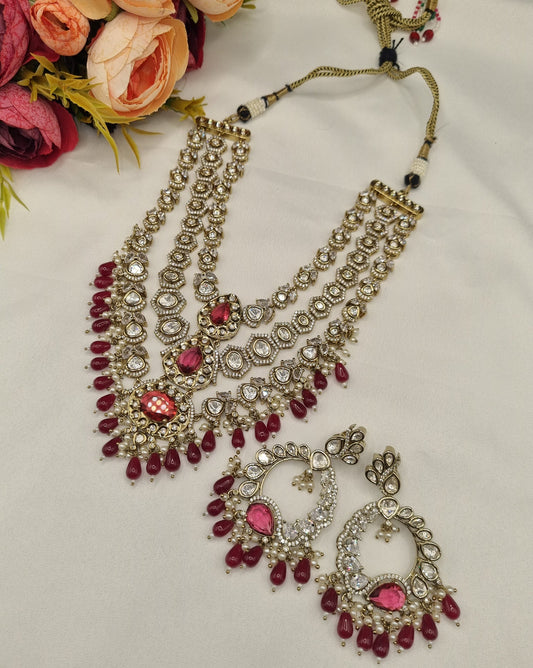 Multi-Layer Kundan Haram Set