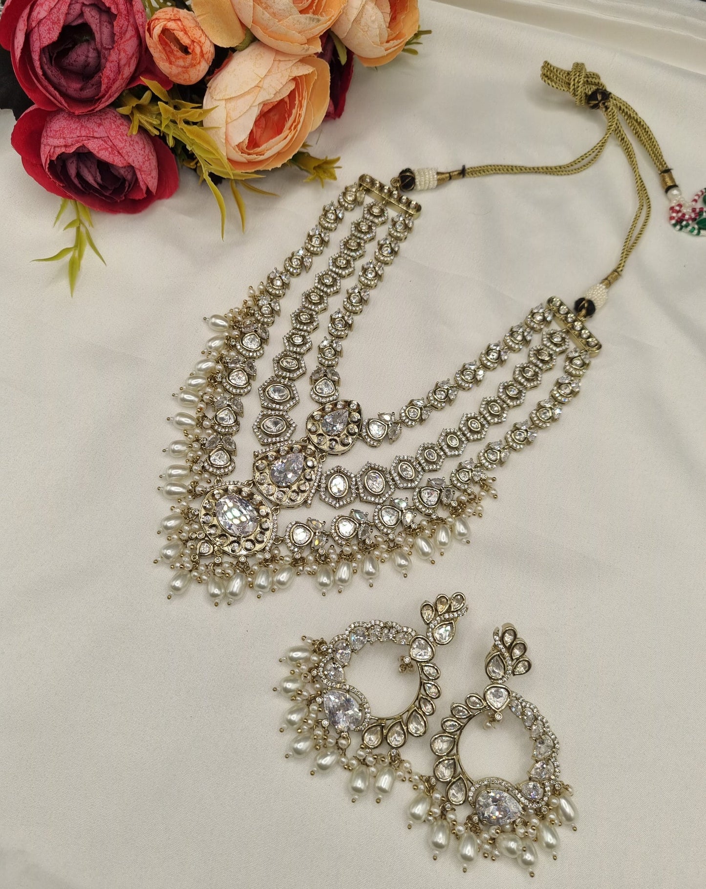 Multi-Layer Kundan Haram Set