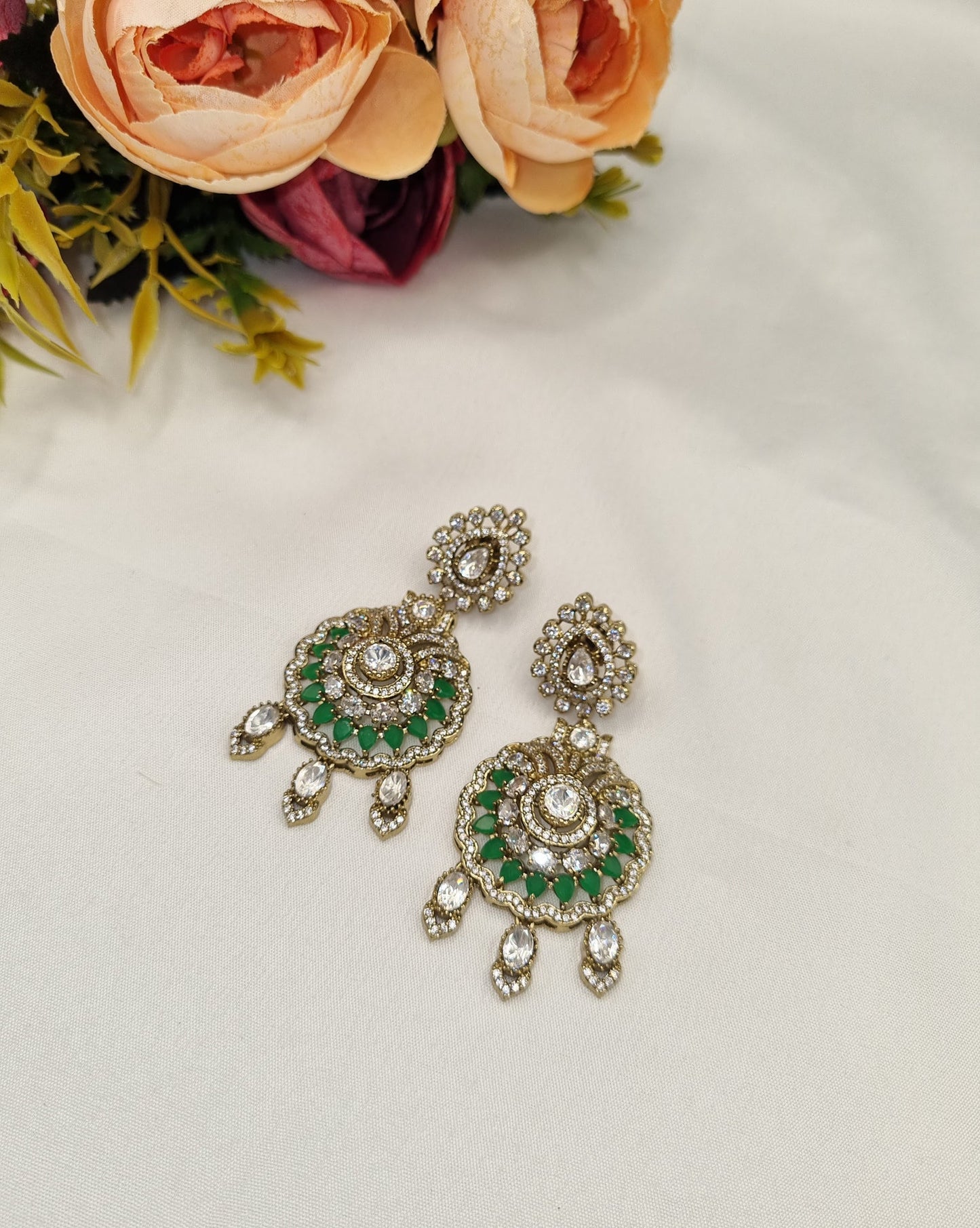 Royal Medallion Kundan Earrings