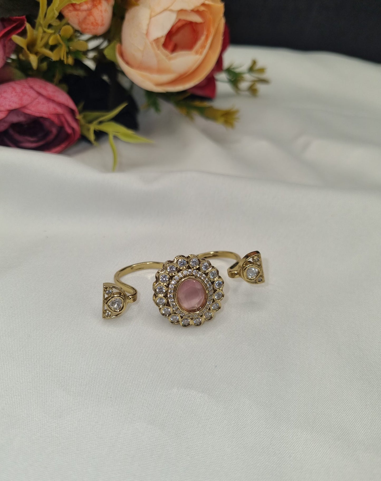 Kundan Medallion Open Ring