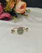 Kundan Medallion Open Ring
