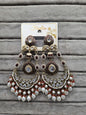 Handcrafted Meenakari & Pearl Bahubali Earrings
