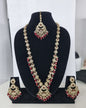 Blush Petal Long Bridal Necklace Set