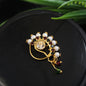 Pearl Nath - Festive Multi-Stone Clip-On Nose Ring for Weddings