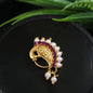 Pearl Nath - Festive Multi-Stone Clip-On Nose Ring for Weddings