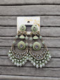 Handcrafted Meenakari & Pearl Bahubali Earrings