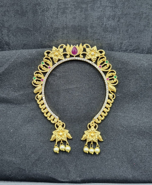 Gilded Lotus Floral Temple Hair Accessory