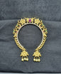 Gilded Lotus Floral Temple Hair Accessory