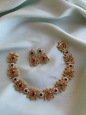 Multi-Stone Kemp Temple Necklace & Earrings Set